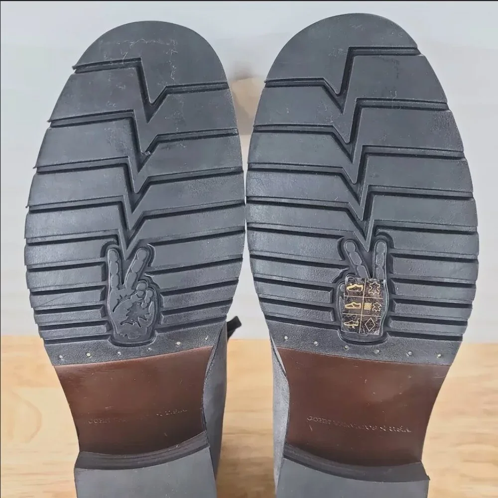 John Varvatos Star USA D Mens Size 13 Gray Suede Leather Chukka Desert Boots - Picture 14 of 16
